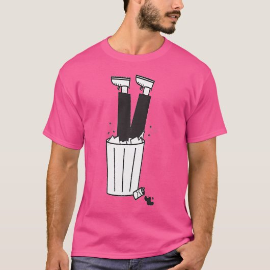 Funny Dumpster Diving Bin Tシャツ (正面)