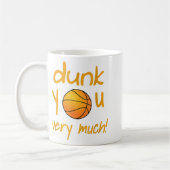 Funny Dunk You Very Much Basketball Summer Camp Sp コーヒーマグカップ (左)