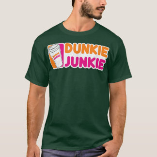 Funny Dunkie Junkie Coffee Love Funny Coffee Sayin Tシャツ