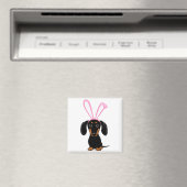 Funny Easter Bunny Dog Black And Tan Dachshund T S マグネット (インサイチュ (食洗機))