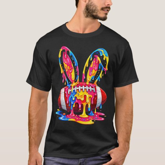 Funny Easter Bunny Ice Cream Drip Gifts for Men Bo Tシャツ (正面)