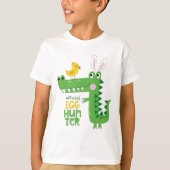 Funny Easter Dino Kids Tee Tシャツ (正面)