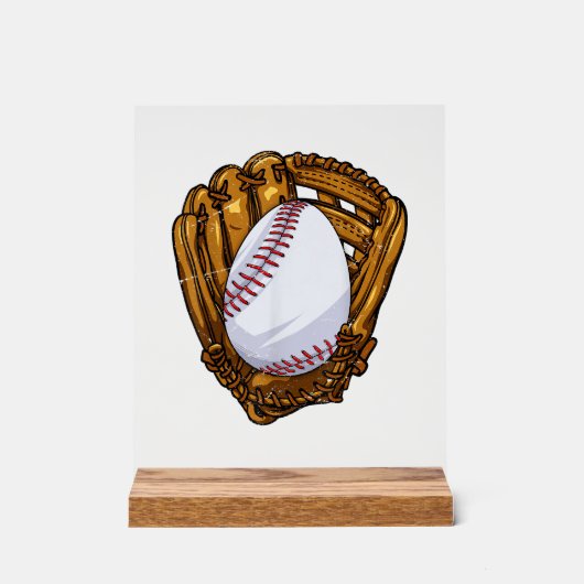 Funny Easter Egg Baseball Egg Hunting Easter Day M アクリルサイン (正面)