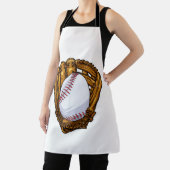 Funny Easter Egg Baseball Egg Hunting Easter Day M エプロン (インサイチュ)