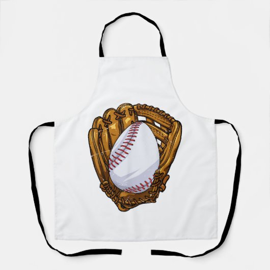 Funny Easter Egg Baseball Egg Hunting Easter Day M エプロン (正面)