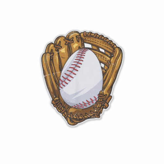 Funny Easter Egg Baseball Egg Hunting Easter Day M シール (正面)