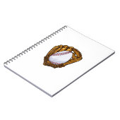 Funny Easter Egg Baseball Egg Hunting Easter Day M ノートブック (左側)