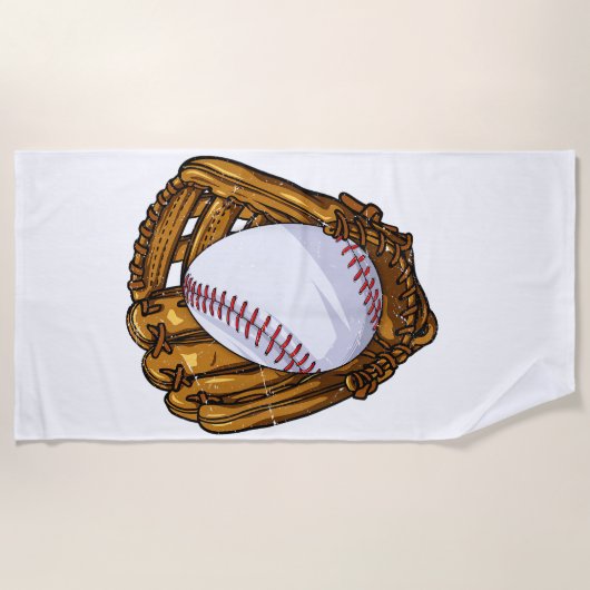 Funny Easter Egg Baseball Egg Hunting Easter Day M ビーチタオル (正面)