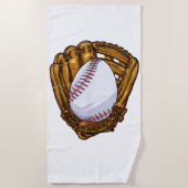 Funny Easter Egg Baseball Egg Hunting Easter Day M ビーチタオル (正面)