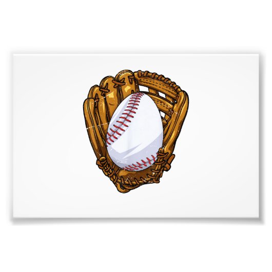 Funny Easter Egg Baseball Egg Hunting Easter Day M フォトプリント (正面)