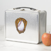 Funny Easter Egg Baseball Egg Hunting Easter Day M メタルランチボックス (インサイチュ)