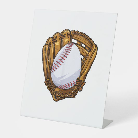 Funny Easter Egg Baseball Egg Hunting Easter Day M 台座サイン (正面)