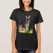 Funny Easter Egg Hunting German Shepherd Dog Easte Tシャツ (正面)
