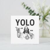 Funny Easter Jesus YOLO Joking BRB  シーズンカード (スタンド正面)