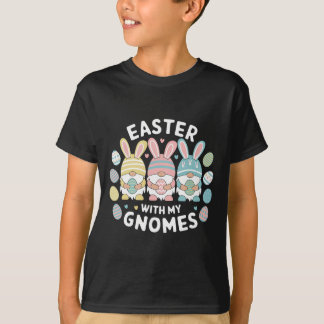 Funny Easter With My Gnomies Happy Easter Gnome Ra Tシャツ