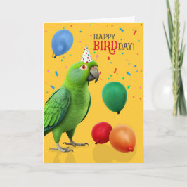 Funny Eclectus Parrot Birthday Humor カード