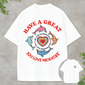 Funny Eco Awareness We Love Microplastics Dolphin Tシャツ