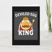 Funny Egg Pun Easter Brunch Thanksgiving Deviled E カード (正面)