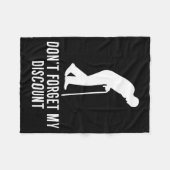 Funny Elderly Gag Gift Senior Citizen Gag - Don't  フリースブランケット (正面(横))