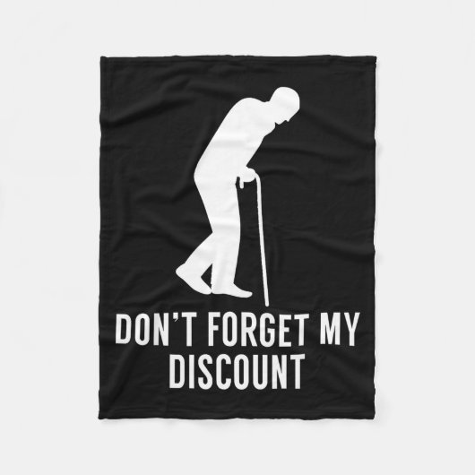 Funny Elderly Gag Gift Senior Citizen Gag - Don't  フリースブランケット (正面)