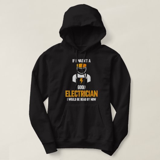 Funny Electrician Cool Electrical Engineer Design  パーカ (デザイン正面)