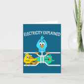 Funny Electrician For Men Women Electricity Engine カード (正面)