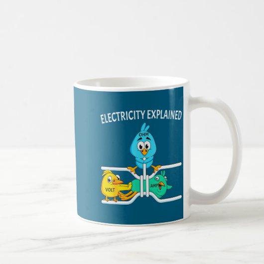 Funny Electrician For Men Women Electricity Engine コーヒーマグカップ (右)