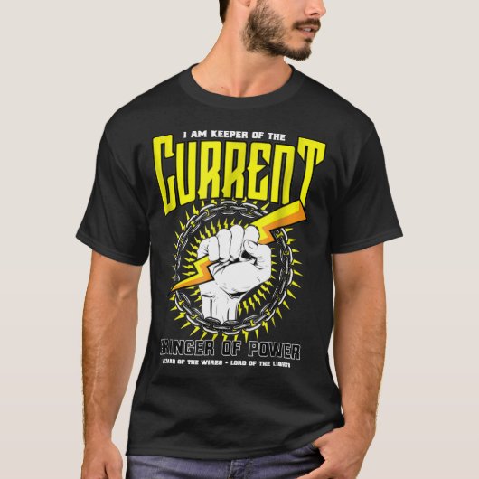 Funny Electrician Gift Electrical Engineer Linema Tシャツ (正面)