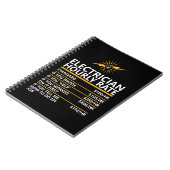 Funny Electrician Hourly Rate Table Humor Gift ノートブック (左側)