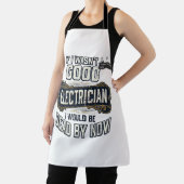Funny Electrician Vintage Engraving Quote Design エプロン (インサイチュ)