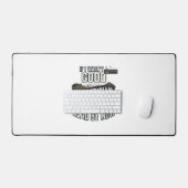 Funny Electrician Vintage Engraving Quote Design デスクマット (キーボード&マウス)