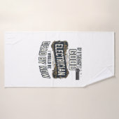 Funny Electrician Vintage Engraving Quote Design バスタオル (バスタオル)
