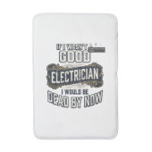 Funny Electrician Vintage Engraving Quote Design バスマット (正面縦)
