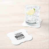 Funny Electrician Vintage Engraving Quote Design ペーパーコースター (インサイチュ)