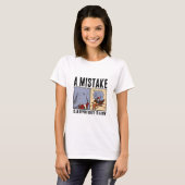 Funny Elephant A Mistake Is An Opportunity To Grow Tシャツ (正面フル)