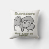 Funny Elephants クッション (裏面)