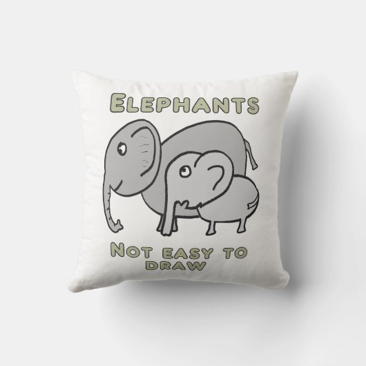 Funny Elephants クッション (裏面)