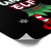 Funny Elf Christmas Pajamas Pjs Matching Family Gr ポスター (角)