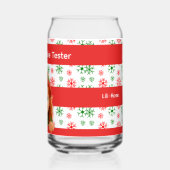 Funny Elf Faces & Legs | North Pole Fun Christmas  ガラス缶 (左)