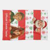 Funny Elf Faces | Official Cookie Tester Christmas キッチンタオル (横)