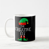 Funny Elf Family Christmas Creative Elf Sweater Me コーヒーマグカップ (左)