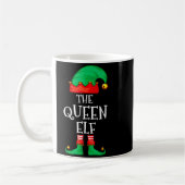 Funny Elf Family Christmas The Queen Elf Sweater M コーヒーマグカップ (左)