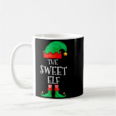 Funny Elf Family Christmas The Sweet Elf Sweater M コーヒーマグカップ (左)