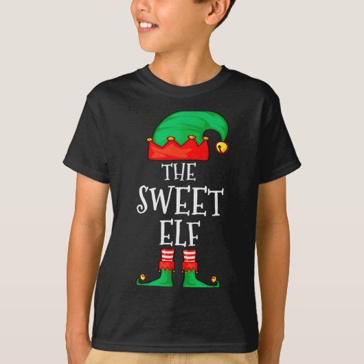 Funny Elf Family Christmas The Sweet Elf Sweater M Tシャツ (正面)