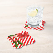 Funny Elf Legs Christmas | North Pole Mischief  ペーパーコースター (インサイチュ)