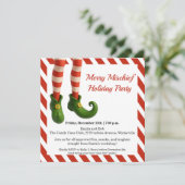 Funny Elf Legs | North Pole Mischief Holiday Invit セーブザデート (スタンド正面)