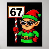 Funny Elf Six Seven 6 7 Meme Christmas Costume 67  ポスター (正面)