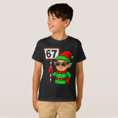 Funny Elf Six Seven 6 7 Meme Christmas Costume 67 Tシャツ (正面フル)