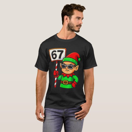 Funny Elf Six Seven 6 7 Meme Christmas Costume 67  Tシャツ (正面フル)