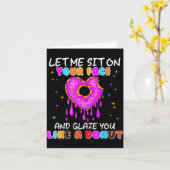 Funny Embarring Donut Dirty Shirts For Women Adult カード (黄色い花)